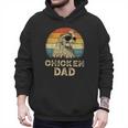 Vintage Chicken Dad Chicken Lovers Daddy Father's Day Men Hoodie
