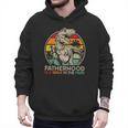 Vintage Fatherhood Is A Walk In The Park DadRex Dinosaur Men Hoodie