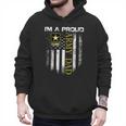 Vintage I'm A Proud Army Dad With American Flag Men Hoodie