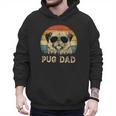 Vintage Pug Dad Dog Lovers Father's Day Tee Men Hoodie