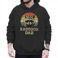 Vintage Raccoon Dad Raccoon Lovers Daddy Father's Day Men Hoodie