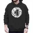 Volleyball Player 4 Volleyball Mom Dad Jersey Number 4 Men Hoodie