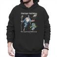 Wizard Dragon Fantasy Football Player Literal Dad Joke Men Hoodie