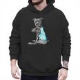 Women Dog Pitbull I Love Dad Tattoo Men Hoodie