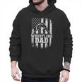 Wrestling Dad US Flag Fathers Day Wrestling Fans Men Hoodie