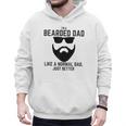 Bearded Dad Beard Humor Superhero Men Hoodie