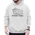 Bulldog Rolling Fatties Dog Mom Dad Owner Men Hoodie