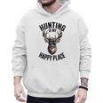 Camo Deer Hunting Is My Happy Place Dad Hunter Men Hoodie