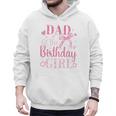 Dad Of The Birthday Girl Bow Cute Pink Matching Family Party Men Hoodie
