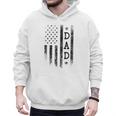 Dad Patriotic American USA Flag Father's Day Dad Men Hoodie