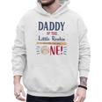 Daddy Dad First Birthday Little Rookie Baseball The Big One Men Hoodie