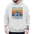 Dog Airedale Terrier Dad Vintage Airedale Terrier Dad Men Hoodie