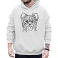 Line Art Dad Mom Dog Teecup Yorkie Men Hoodie Line Art Dad Mom Dog Teecup Yorkie Men Hoodie