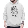 Long Hair Dachshund Lover Doxie Mom Dad Cute Wiener Dog Small Men Hoodie