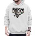 Mallard Duck Hunting Camo Easily Distracted Duck Dad Men Hoodie