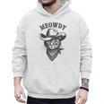 Meowdy Cat Cowboy Western Graphic Cat Lady Cat Dad Men Hoodie