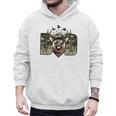 Retro Camo Dad Hunting Camouflage Deer Matching Men Hoodie