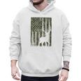 US Flag Deer Elk Buck Camoflage Hunting Hunter Dad Grandpa Men Hoodie