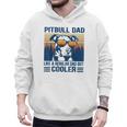 Vintage Pitbull Dad Like A Regular Dad But Cooler Men Hoodie