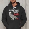 African Grey Parrot Dad Congo Bird Father Men Hoodie
