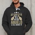 Así Como Se Ve El Mejor Abuelo Del Mundo Grandfather Dad Men Hoodie