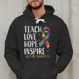 Autism Awareness Ribbon Mom Dad Kids Autistic Support Autism Men Hoodie Autism Awareness Ribbon Mom Dad Kids Autistic Support Autism Men Hoodie