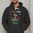 Autism Dad Son Father Autistic Kid Awareness Jesus Christian Men Hoodie
