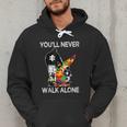 Autism Dad Support Alone Puzzle You'Ll Never Walk Men Hoodie