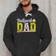 Ballpark Dad Baseball Softball Dad Of Ballers Men Hoodie