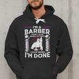 Barber s For Men Dad Hairstyling Humor Quote Small Men Hoodie
