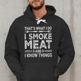BBQ Grilling Dad Smoking Meat Barbecue Pun Pit Master Father Men Hoodie
