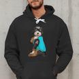 Bernedoodle I Love Dad Tattoo Apparel Dog Dad Dads Men Hoodie