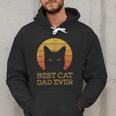 Best Cat Dad Ever Vintage Cat Daddy Fathers Day Men Hoodie