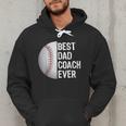 Best Dad Coach Ever Baseball For Sport Lovers Men Hoodie