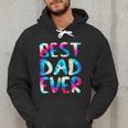 Best Dad Ever Colorful Tie Dye Fathers Day Men Hoodie
