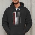 Best Dog Dad Ever American Flag For Best Father Men Hoodie