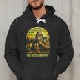 Bigfoot Outdoor Hiking Dad Joke Im Outstanding Sasquatch Men Hoodie
