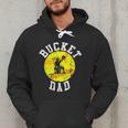 Bucket Dad Softball Dad Baseball Father's Coach Men Hoodie