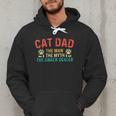 Cat Dad The Man The Myth Cat Lover Kitten Owner Kitty Men Hoodie