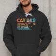 Cat Dad The Man The Myth Snack Dealer Fathers Day Men Hoodie