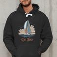 Cat Dad Vintage Catamaran Sailing Men Hoodie