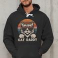 Cat Daddy Sunglasses Sunset Retro Fur Dad Papa Kitten Men Men Hoodie