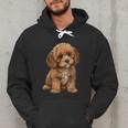 Cavapoo Breed Pet Lover Art Dog For Mom Dad Kids Men Hoodie