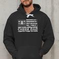 Cheer Dad Cheerleading American Flag Proud Cheer Father Men Hoodie