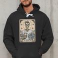 Cheer Dad Tarot Card Skeleton Cheerleading Fathers Day Men Hoodie