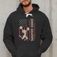 Cheer Grandpa US Flag Dad Patriotic Cheerleader Fathers Day Men Hoodie