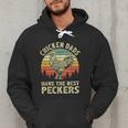 Chicken Dads Have The Best Peckers Vintage Apparel Men Hoodie