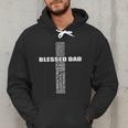 Christian Blessed Dad Cross Father's Day Best Dad Men Hoodie