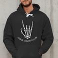 Cool Dads Club Skeleton Rock Pocket Fathers Day Rocker Hand Men Hoodie