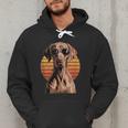 Cool Retro Vizsla Dog Mom Dad Vintage Pet Lovers Men Hoodie